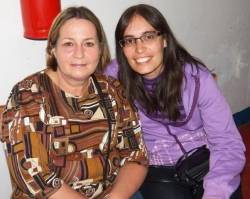 Letícia Córdova (EFA, Ijuí) com a mãe Marli